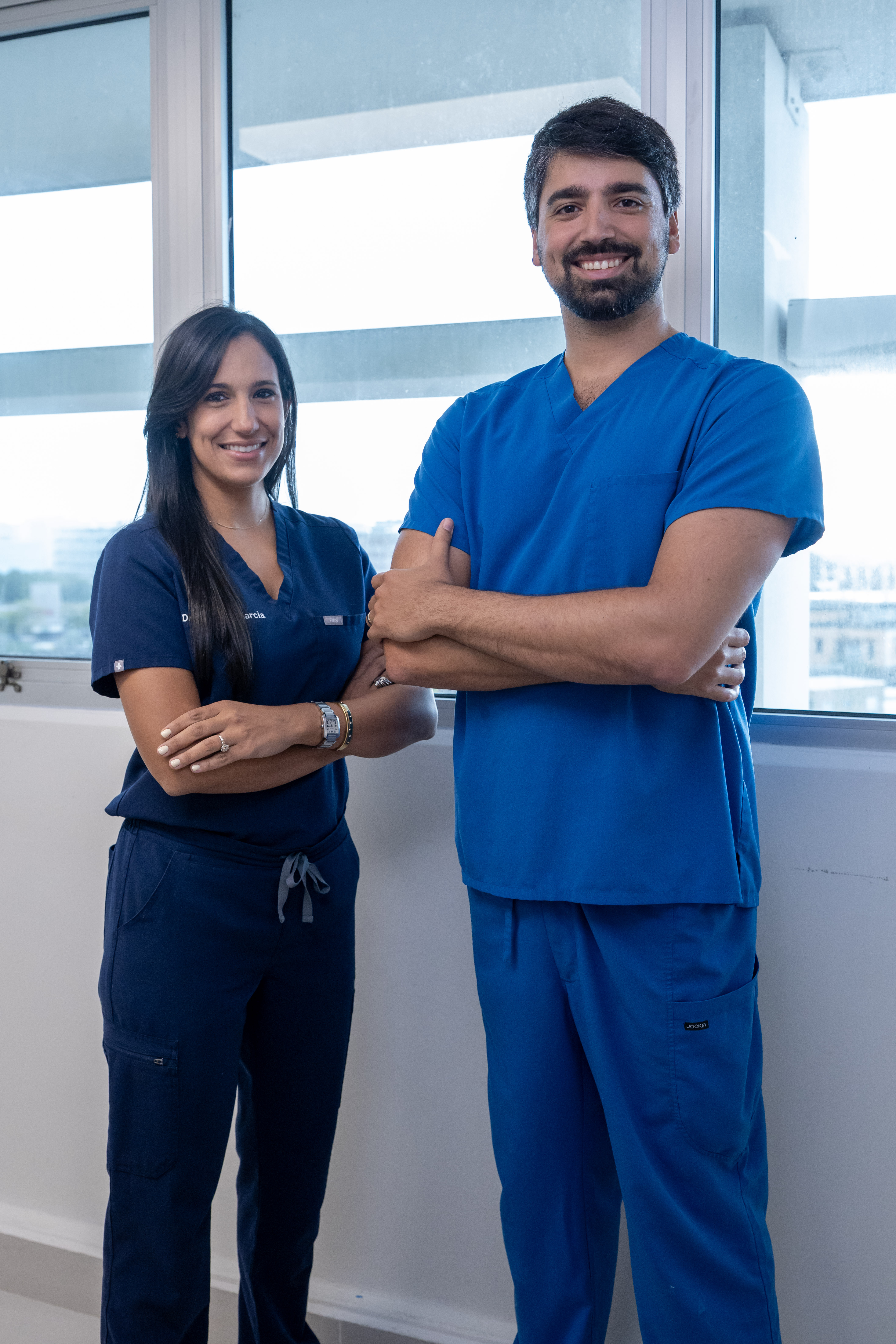 Dr. David Díaz-Rubayo and Dr. Mariela García de la Noceda